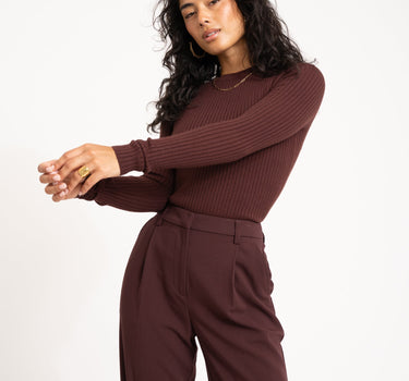 TILTIL Roelie Rib Pullover Brown - Things I Like Things I Love