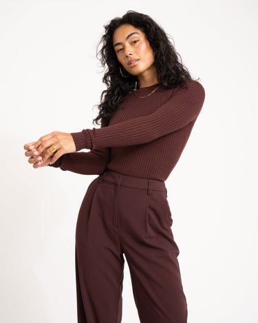 TILTIL Roelie Rib Pullover Brown - Things I Like Things I Love