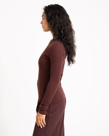 TILTIL Roelie Rib Pullover Brown - Things I Like Things I Love