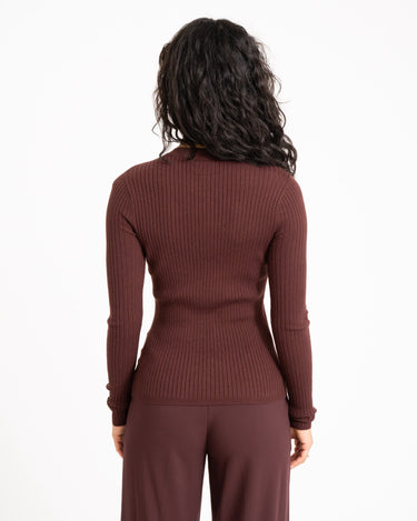 TILTIL Roelie Rib Pullover Brown - Things I Like Things I Love