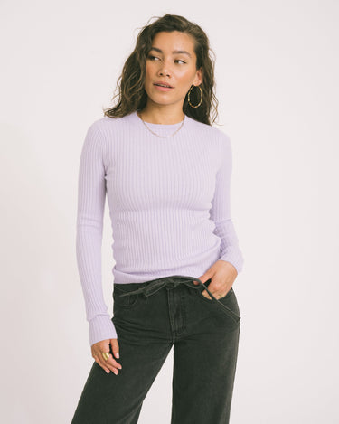 TILTIL Roelie Rib Pullover Lilac - Things I Like Things I Love