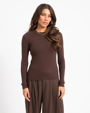 TILTIL Roellie Ribknit Bruin - Things I Like Things I Love