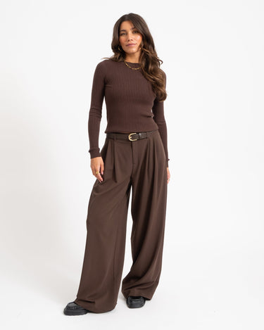 TILTIL Roellie Ribknit Bruin - Things I Like Things I Love