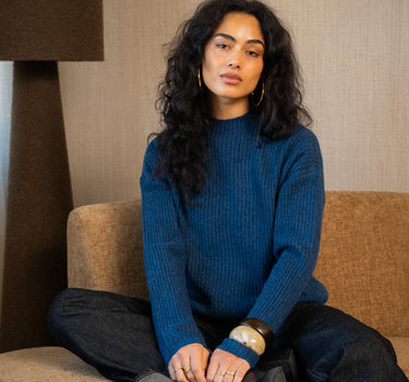 TILTIL Ronja Crewneck Knit Midnight Blue - Things I Like Things I Love