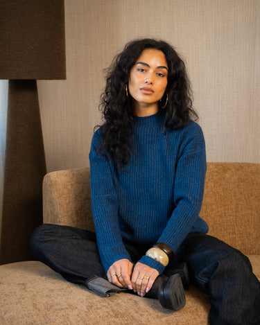 TILTIL Ronja Crewneck Knit Midnight Blue - Things I Like Things I Love