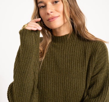 TILTIL Ronja Crewneck Knit Olive - Things I Like Things I Love