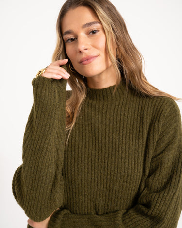 TILTIL Ronja Crewneck Knit Olive - Things I Like Things I Love