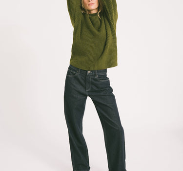TILTIL Ronja Crewneck Knit Olive - Things I Like Things I Love