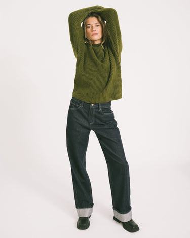 TILTIL Ronja Crewneck Knit Olive - Things I Like Things I Love