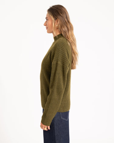 TILTIL Ronja Crewneck Knit Olive - Things I Like Things I Love
