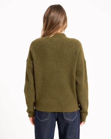 TILTIL Ronja Crewneck Knit Olive - Things I Like Things I Love