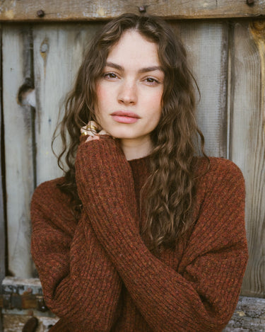 TILTIL Ronja Crewneck Knit Rust - Things I Like Things I Love