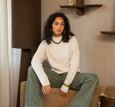 TILTIL Ronja Crewneck Knit Sand - Things I Like Things I Love