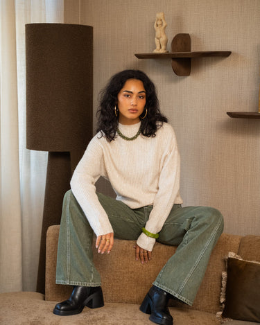 TILTIL Ronja Crewneck Knit Sand - Things I Like Things I Love