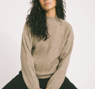 TILTIL Ronja Crewneck Knit Taupe - Things I Like Things I Love