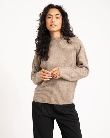 TILTIL Ronja Crewneck Knit Taupe - Things I Like Things I Love