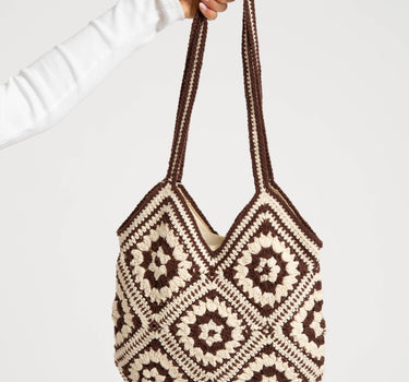 TILTIL Rounded Crochet Bag Brown - Things I Like Things I Love
