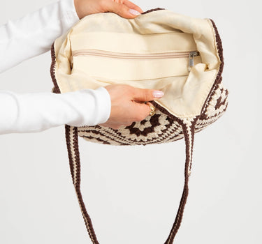 TILTIL Rounded Crochet Bag Brown - Things I Like Things I Love