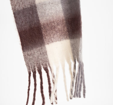 TILTIL Ruth Blocked Scarf Aubergine Multi - Things I Like Things I Love