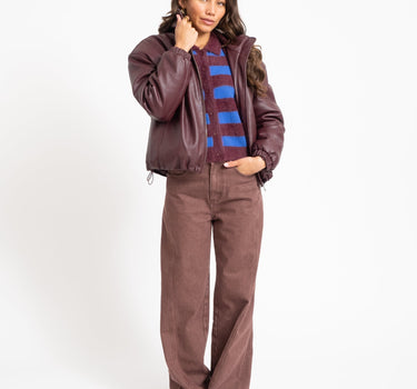 TILTIL Saar PU Bomber Bordeaux - Things I Like Things I Love