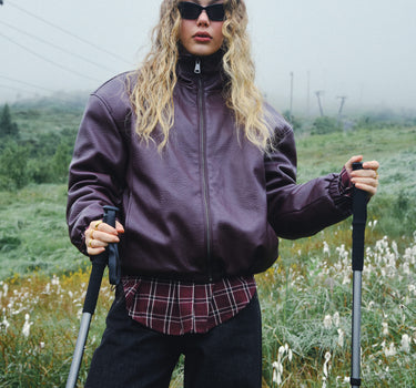 TILTIL Saar PU Bomber Bordeaux - Things I Like Things I Love