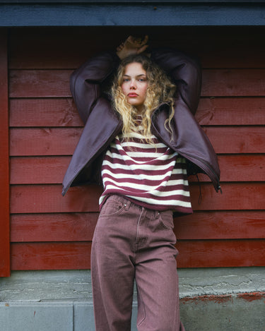 TILTIL Saar PU Bomber Bordeaux - Things I Like Things I Love
