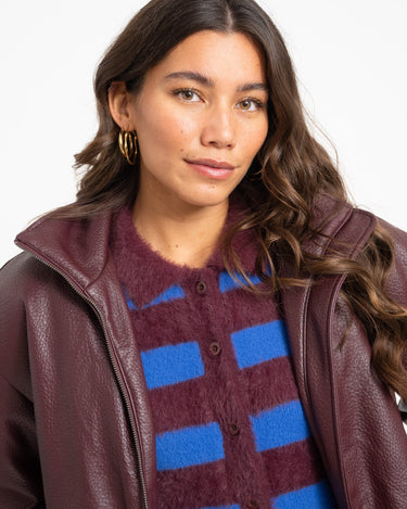 TILTIL Saar PU Bomber Bordeaux - Things I Like Things I Love