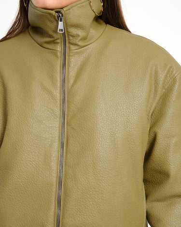 TILTIL Saar PU Bomber Groen - Things I Like Things I Love