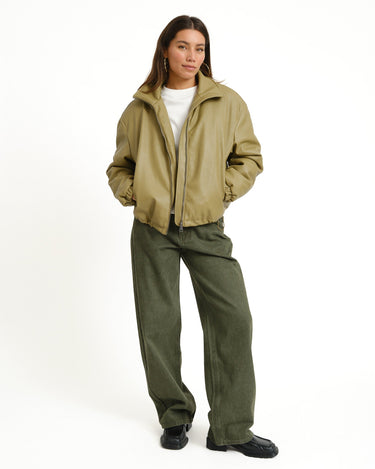 TILTIL Saar PU Bomber Groen - Things I Like Things I Love