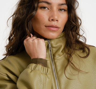 TILTIL Saar PU Bomber Groen - Things I Like Things I Love