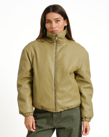TILTIL Saar PU Bomber Groen - Things I Like Things I Love
