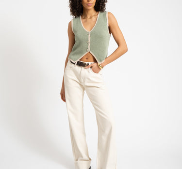 TILTIL Sab Knit Vest Salvia One Size - Things I Like Things I Love