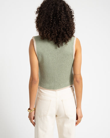 TILTIL Sab Knit Vest Salvia One Size - Things I Like Things I Love