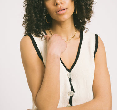 TILTIL Sab Knit Vest White Swan - Things I Like Things I Love