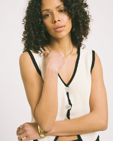 TILTIL Sab Knit Vest White Swan - Things I Like Things I Love