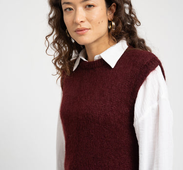 TILTIL Sabine Spencer Knit Bordeaux One Size - Things I Like Things I Love