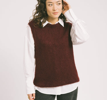 TILTIL Sabine Spencer Knit Bordeaux One Size - Things I Like Things I Love