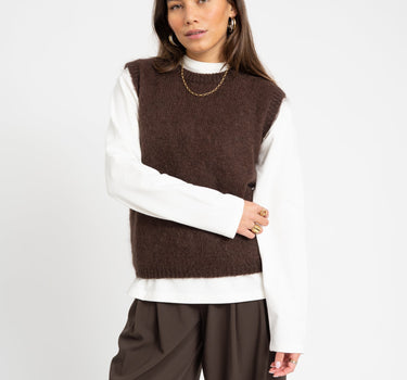 TILTIL Sabine Spencer Knit Brown One Size - Things I Like Things I Love