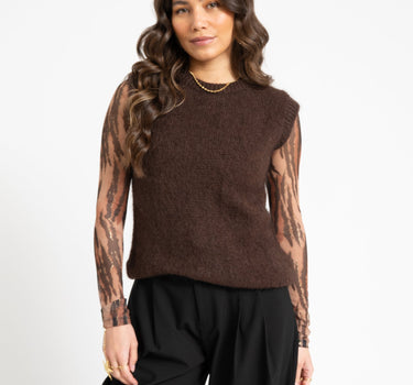 TILTIL Sabine Spencer Knit Brown One Size - Things I Like Things I Love