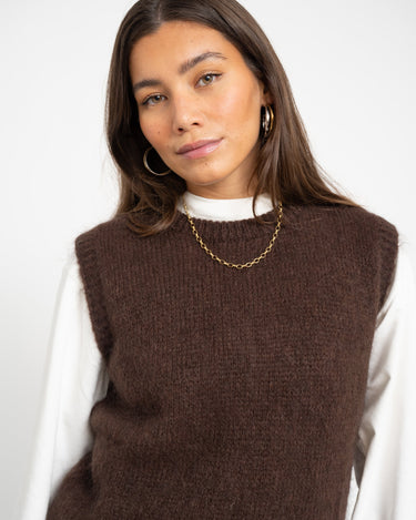 TILTIL Sabine Spencer Knit Brown One Size - Things I Like Things I Love