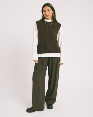 TILTIL Sabine Spencer Knit Brown One Size - Things I Like Things I Love