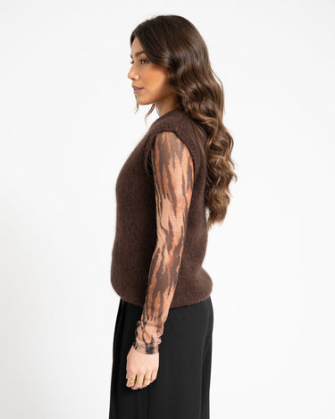 TILTIL Sabine Spencer Knit Brown One Size - Things I Like Things I Love