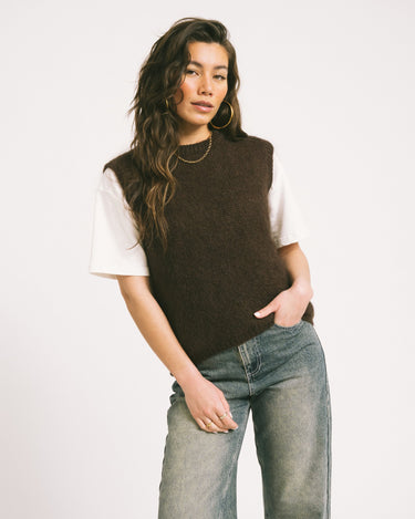 TILTIL Sabine Spencer Knit Brown One Size - Things I Like Things I Love