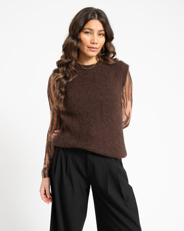 TILTIL Sabine Spencer Knit Brown One Size - Things I Like Things I Love