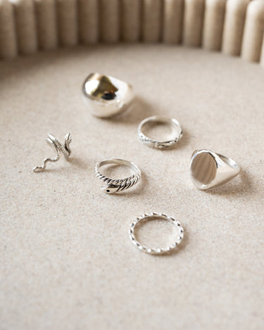 TILTIL Sally Snakey Ring Silver - Things I Like Things I Love