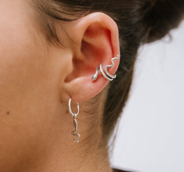 TILTIL Sally Snaky Single Earcuff Silver - Things I Like Things I Love