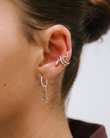 TILTIL Sally Snaky Single Earcuff Silver - Things I Like Things I Love