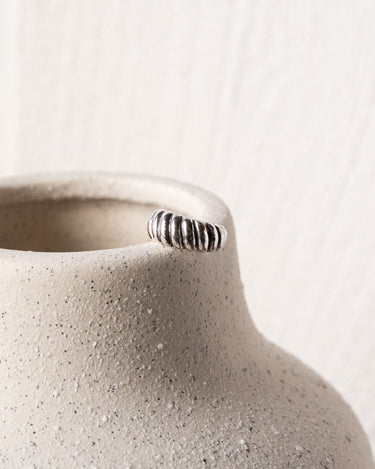 TILTIL Salome Stripy Single Earcuff Silver - Things I Like Things I Love