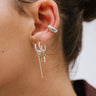 TILTIL Salome Stripy Single Earcuff Silver - Things I Like Things I Love