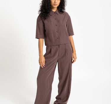 TILTIL Sanne Pantalon Rayon Bruin - Things I Like Things I Love